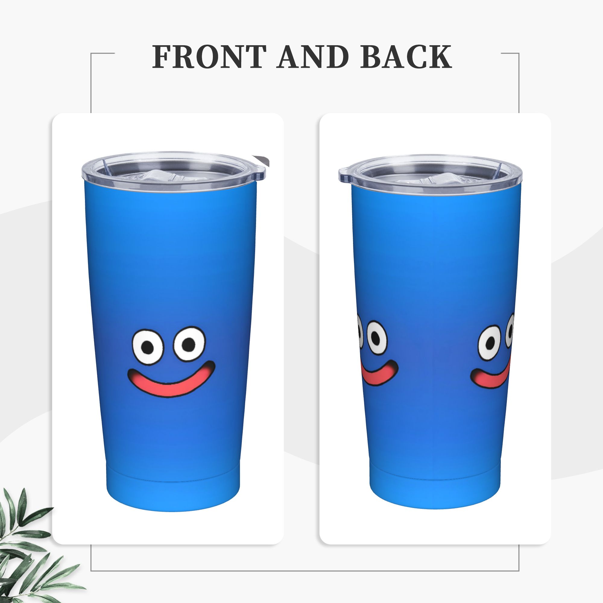 Office Quest - แก้วน้ำสแตนเลส D-Dragon Quest Slime Travelist แก้วน้ำในรถยนต์
