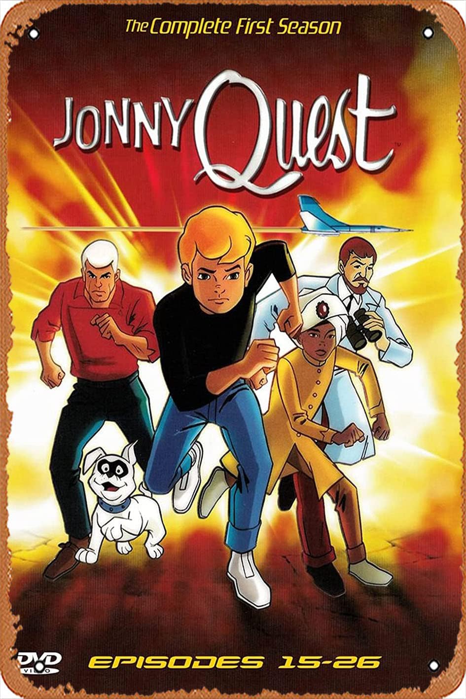 Office Quest - ป้ายโลหะตกแต่งผนังสไตล์เรโทร Jonny Quest (ซีรีส์โทรทัศน์ ปี 1964-1965)