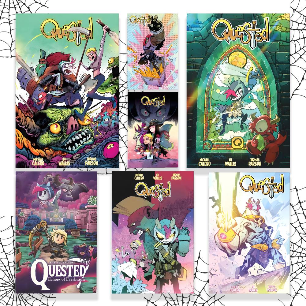 Office Quest - โปสเตอร์กราฟิกตกแต่งผนังแบรนด์ Quested พิมพ์บนกระดาษ PP กันน้ำคุณภาพสูง เหมาะสำหรับตกแต่งห้องนอน