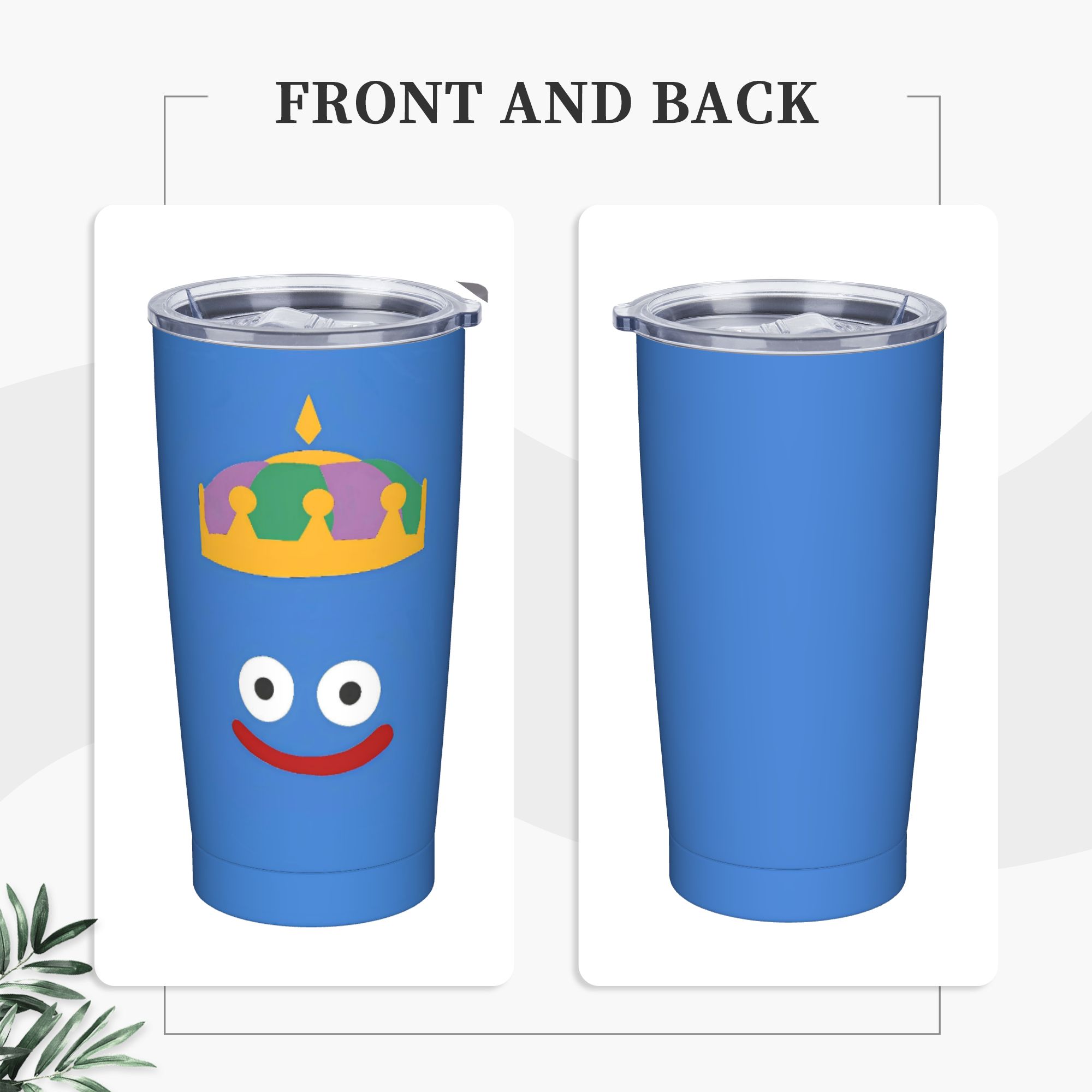 Office Quest - แก้วน้ำสแตนเลส D-Dragon Quest Slime แก้วน้ำสำหรับตั้งแคมป์ แก้วน้ำขนาดใหญ่