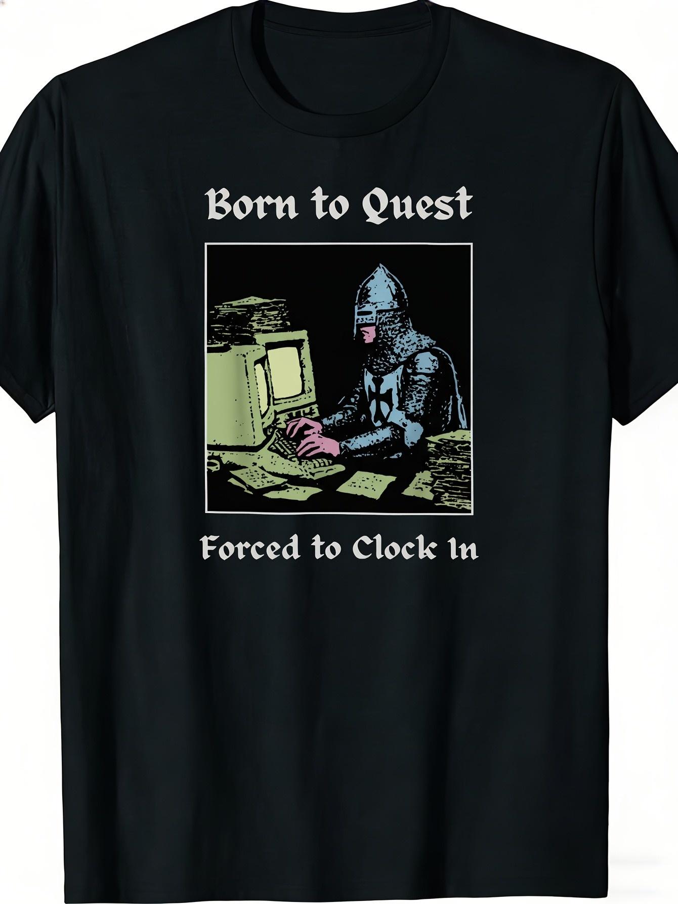 Office Quest - เสื้อยืดลายมีมตลก ข้อความ 