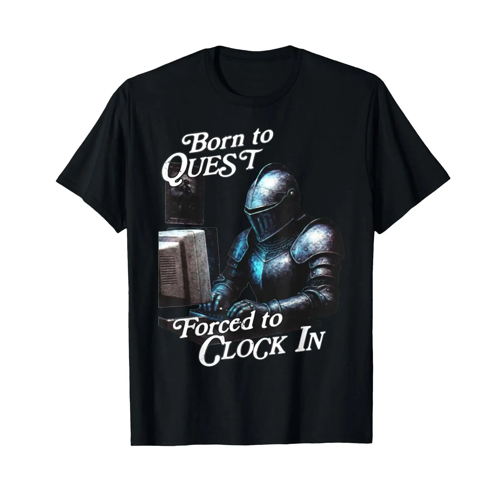 Office Quest - เสื้อยืดลายกราฟิกสุดเท่สไตล์วินเทจ ลวดลาย 