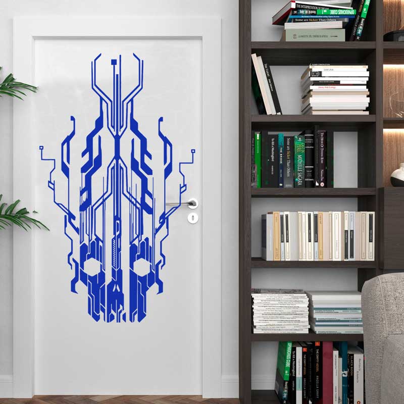 ชิปวงจร Tech Skull ไวนิลสติ๊กเ - Office Tech Decor บทวิจารณ์และราคา