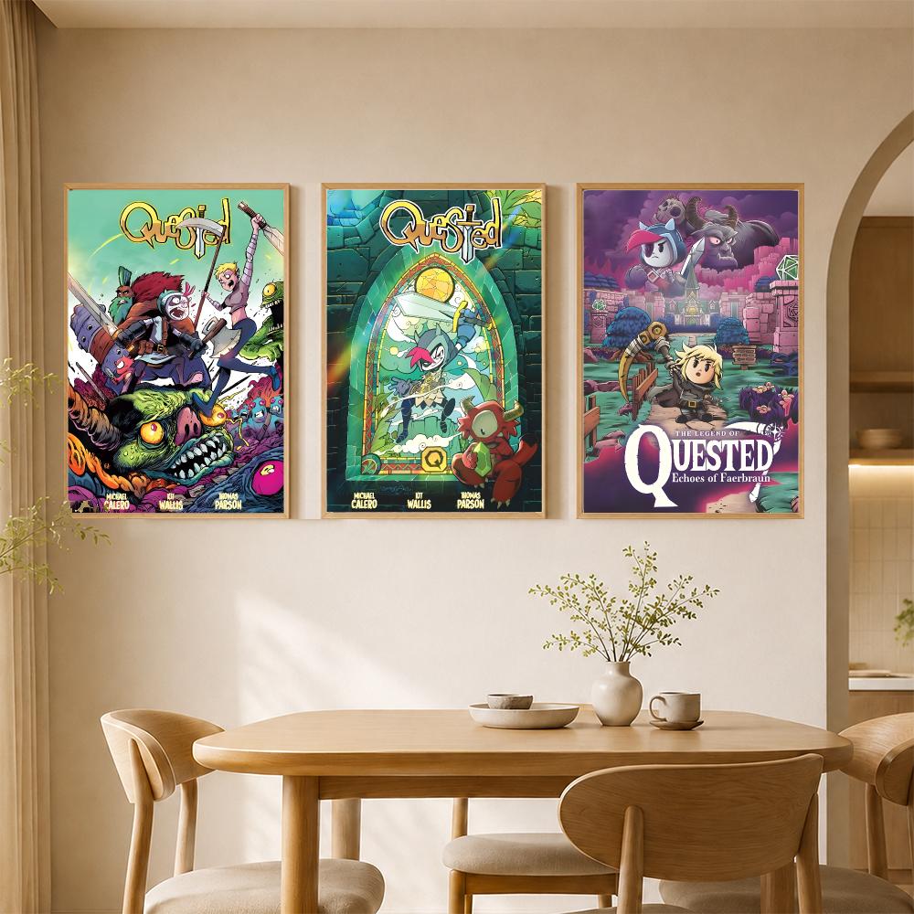โปสเตอร์กราฟิกตกแต่งผนังแบรนด์ - Office Quest บทวิจารณ์และราคา