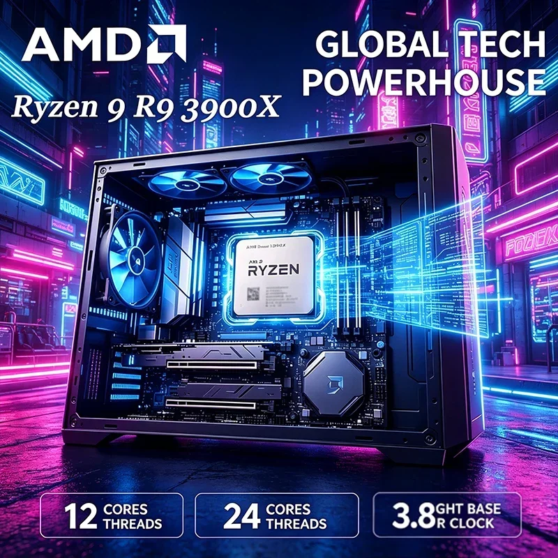 โปรเซสเซอร์ AMD Ryzen 9 3900X  - Amd Cpu Ryzen 9 บทวิจารณ์และราคา