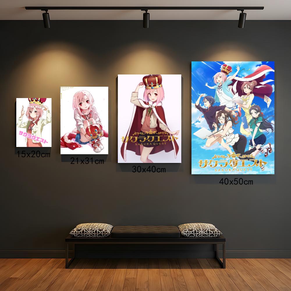 โปสเตอร์อนิเมะ S-Sakura Quest- - Office Quest บทวิจารณ์และราคา