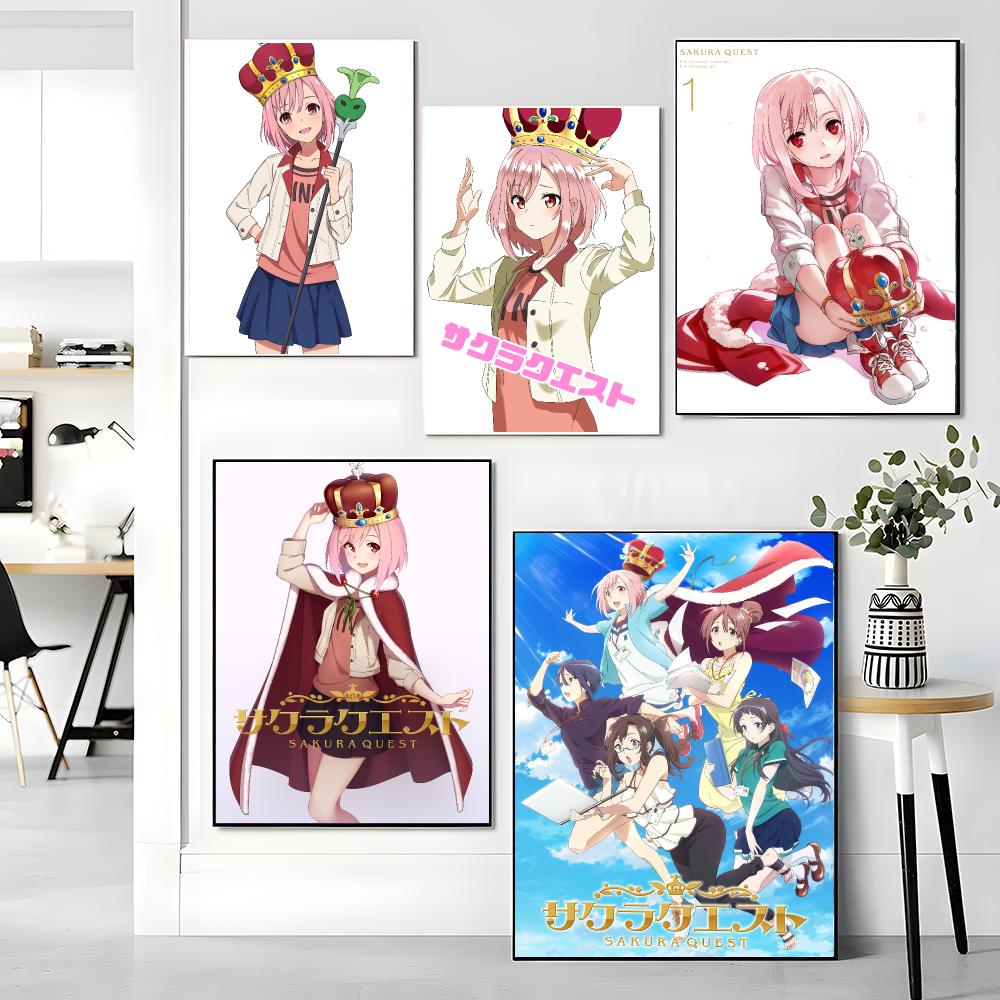 โปสเตอร์อนิเมะ S-Sakura Quest- - Office Quest บทวิจารณ์และราคา