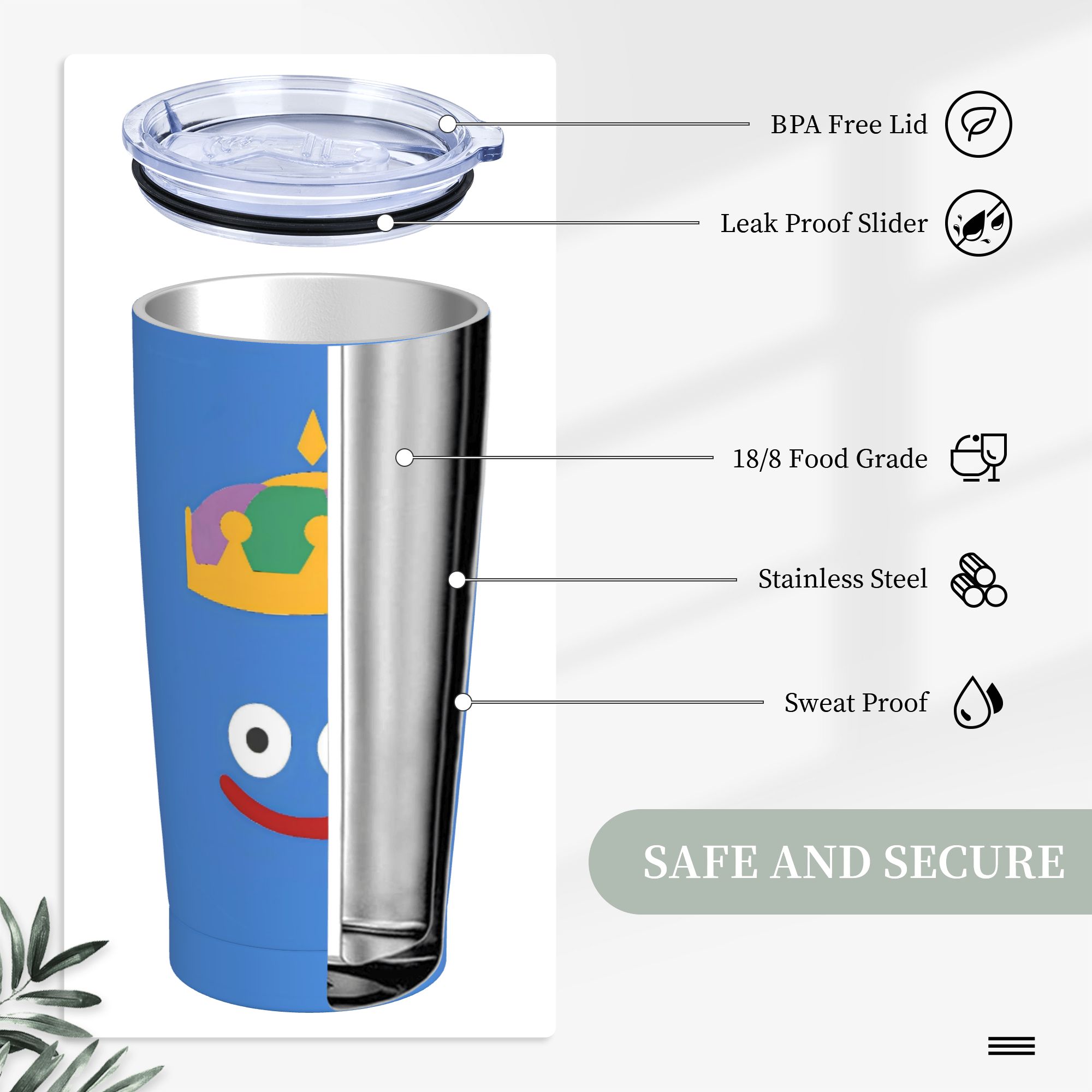 แก้วน้ำสแตนเลส D-Dragon Quest  - Office Quest บทวิจารณ์และราคา