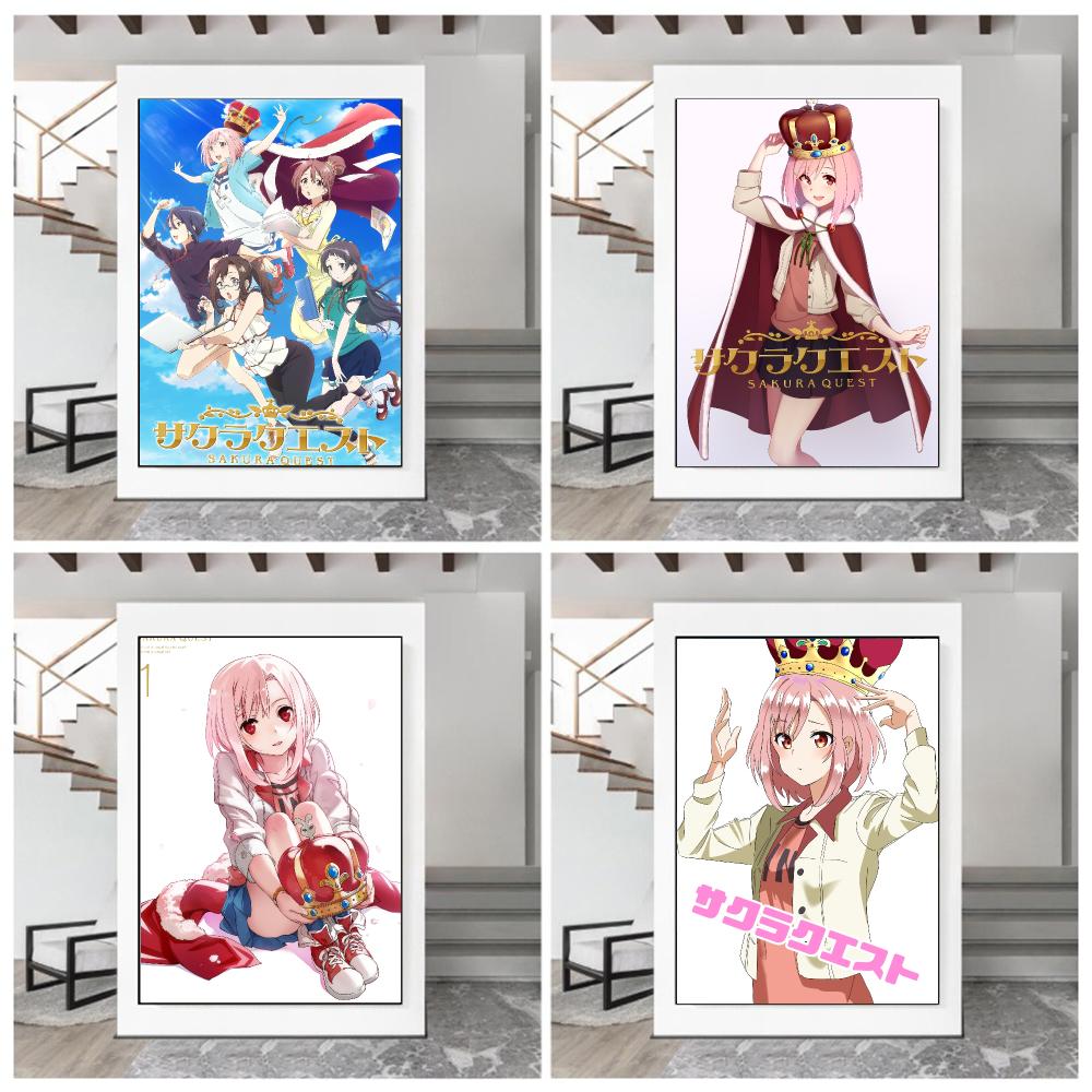โปสเตอร์อนิเมะ S-Sakura Quest- - Office Quest บทวิจารณ์และราคา