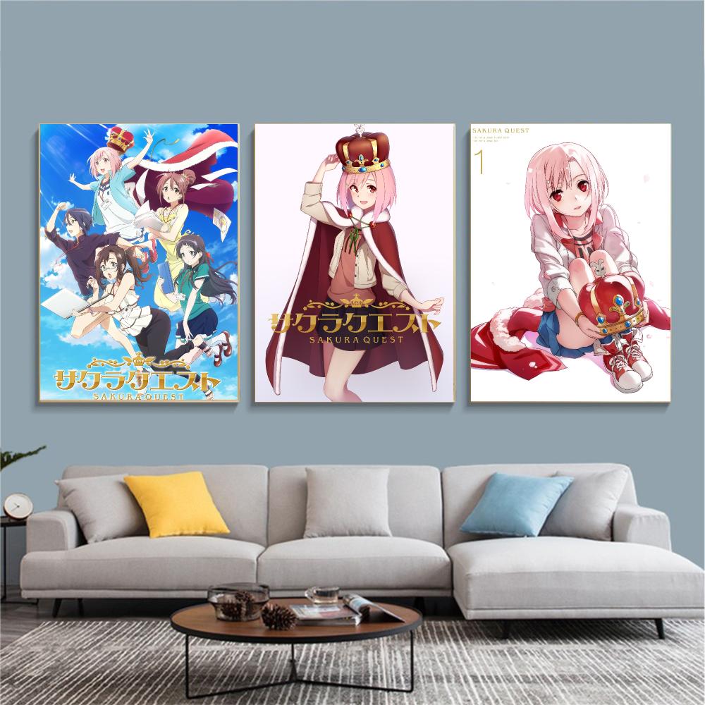 โปสเตอร์อนิเมะ S-Sakura Quest- - Office Quest บทวิจารณ์และราคา