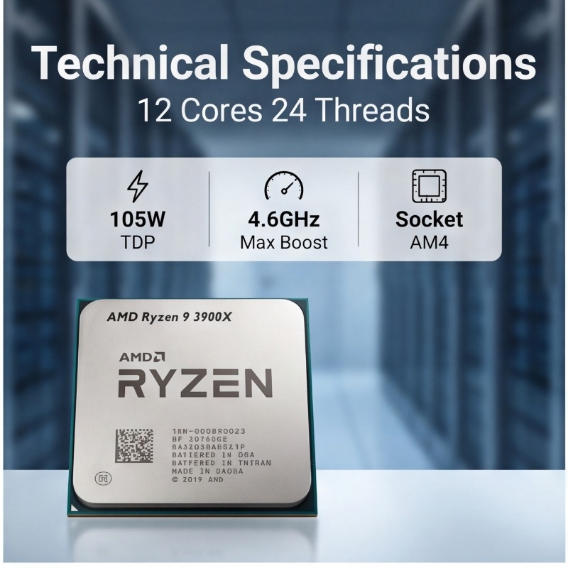 ซีพียู Ryzen 9 3900X AMD สำหรั - Amd Cpu Ryzen 9 บทวิจารณ์และราคา